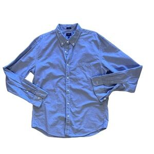 Mens J crew Blue Button shirt size  Xlarge Tall LT classic fit long sleeve